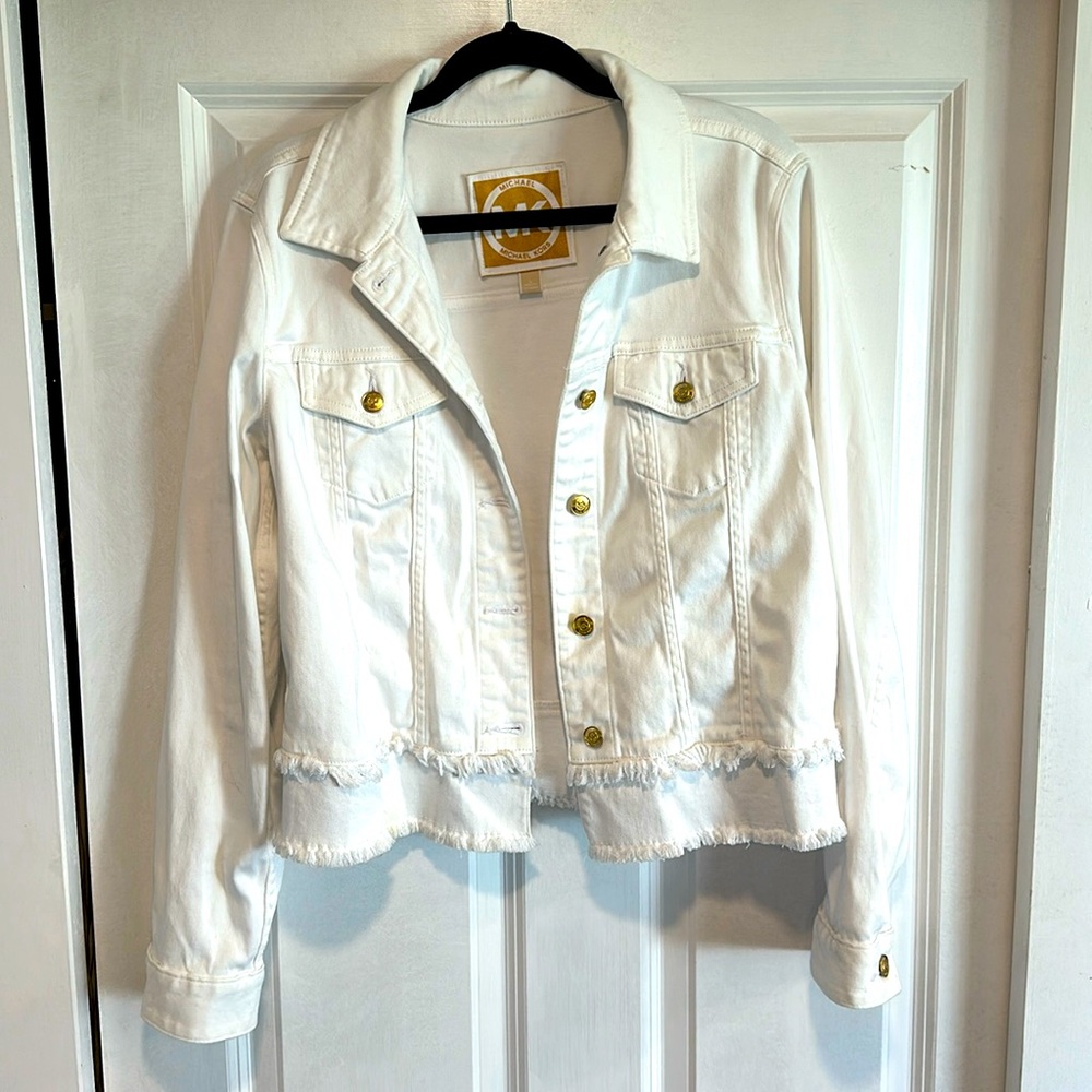 Michael Kors White Denim Jacket